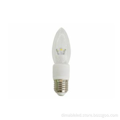 B15 B22 80 CRI 3W Dimmable LED Candle Bulbs / 240V SMD LED Candle Bulb 450Lm For Crystal Light